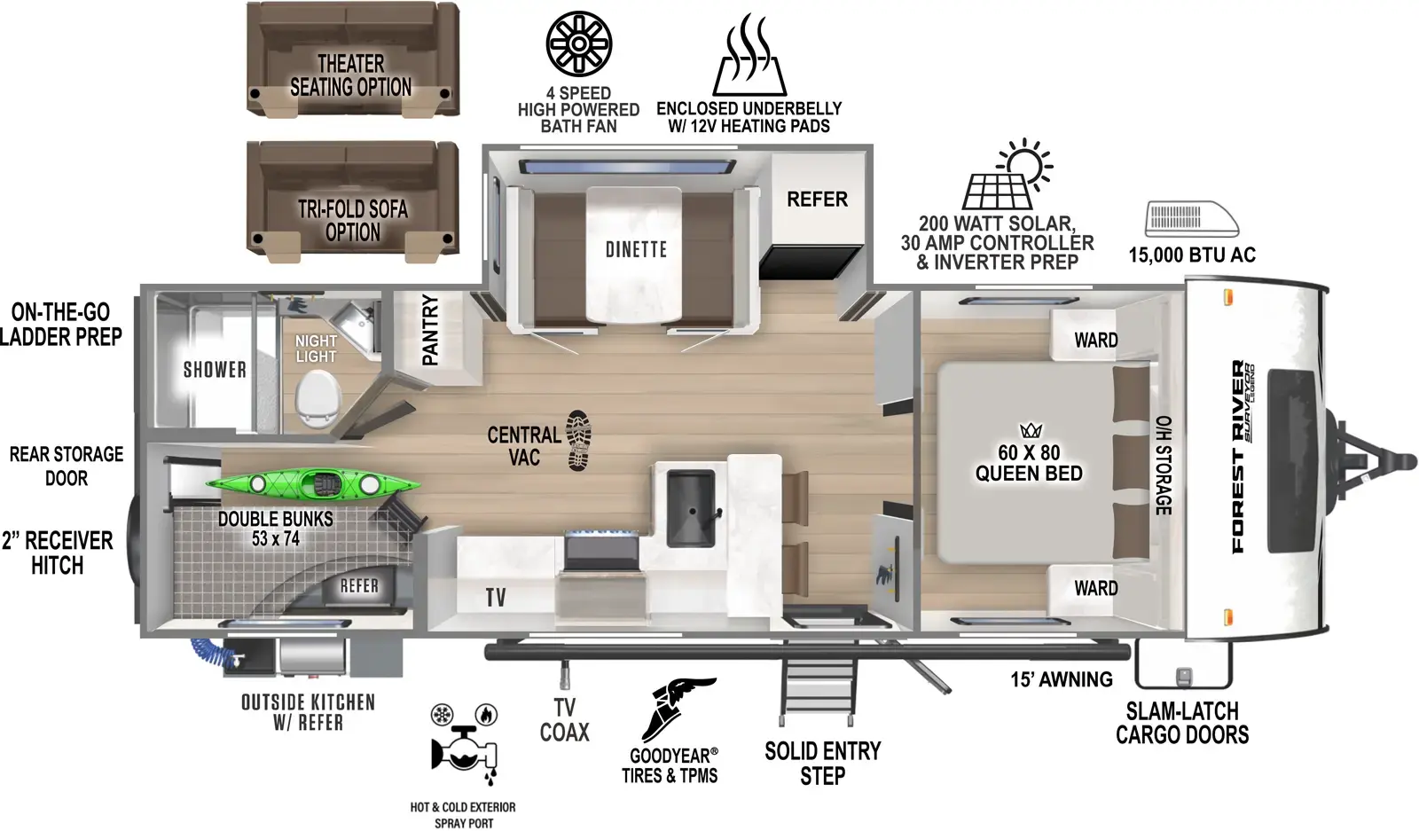 Surveyor Legend 260BHLE Floorplan